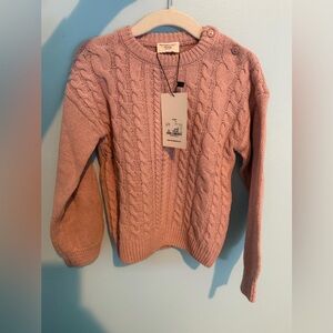 Girls pink sweater